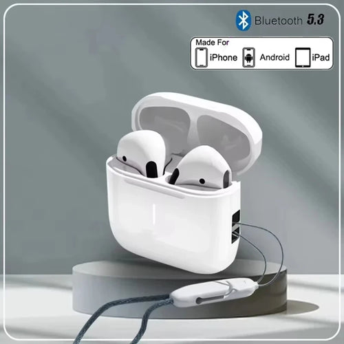 "True Buds5 Wireless Earbuds — Bluetooth 5.3, HD Stereo Sound, Built-in Mic, Compatible with iPhone & Android"